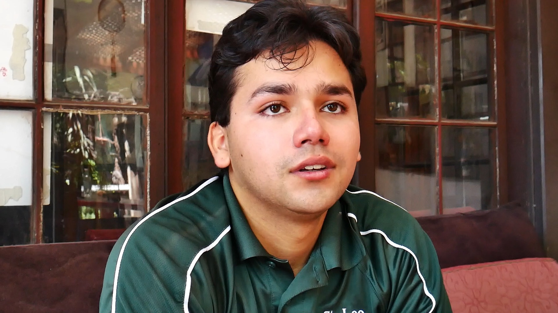 Actor durante la grabación de una escena final